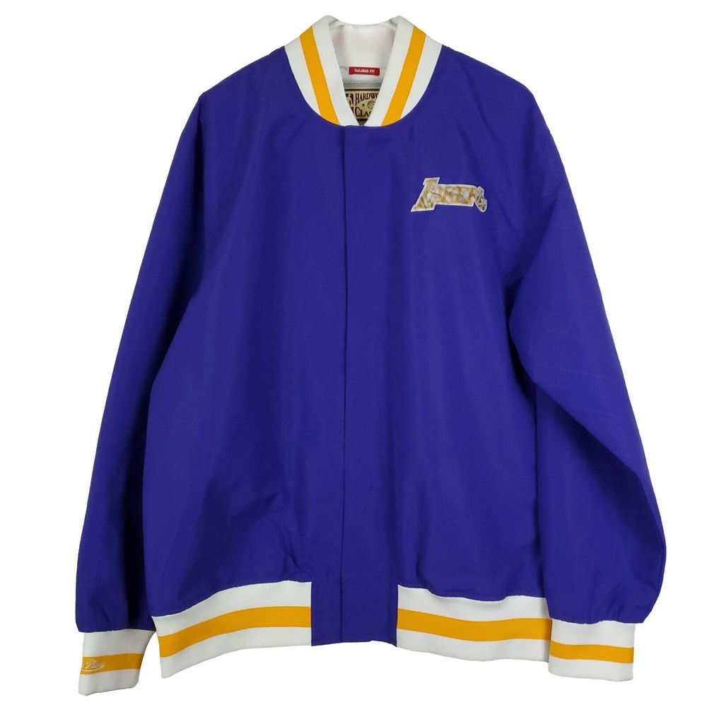 LA Lakers Mitchell‎ & Ness NBA L Large Warm Up Jacket 75th Anniversary NWT